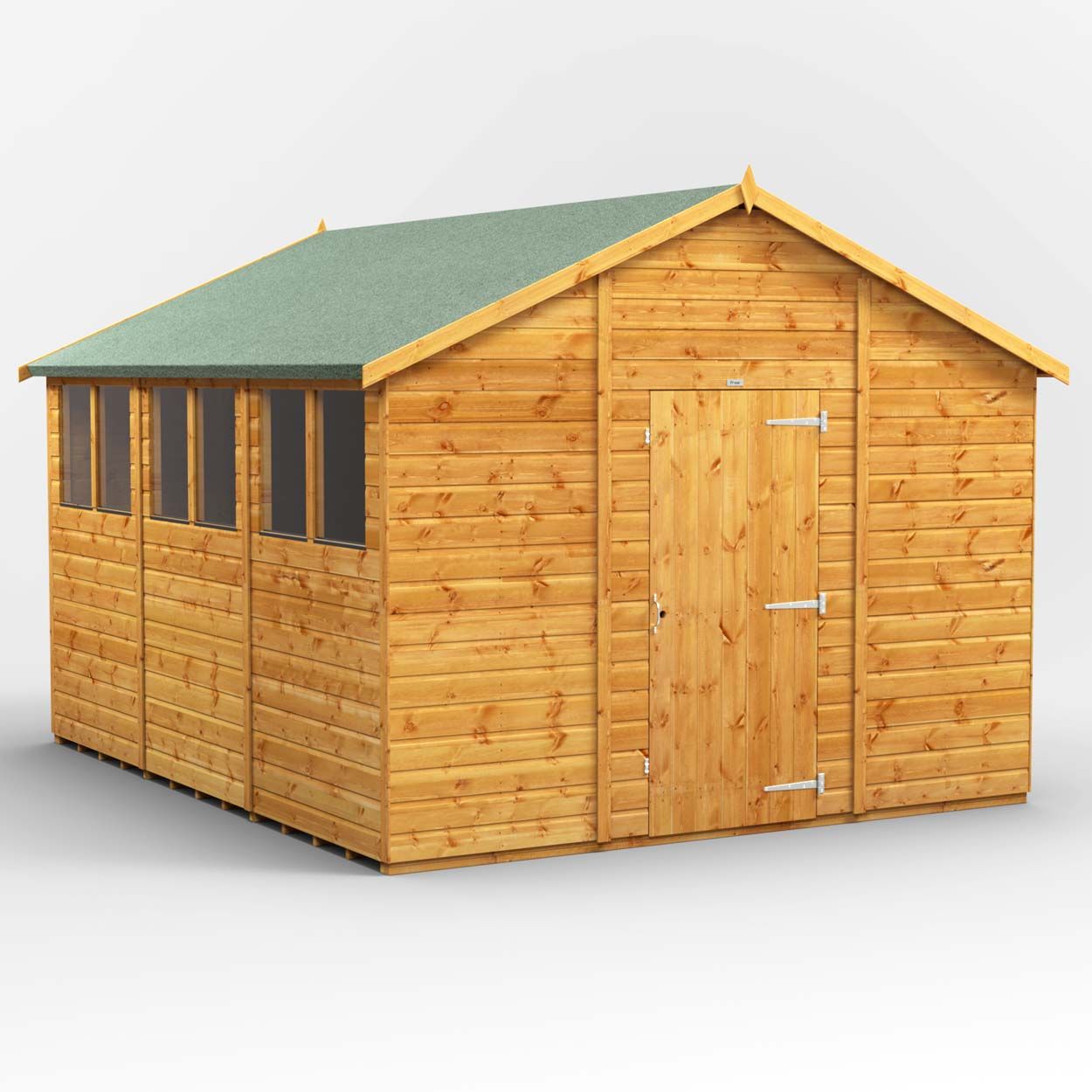 Powersheds Apex Garden Shed - 12ft x 10ft