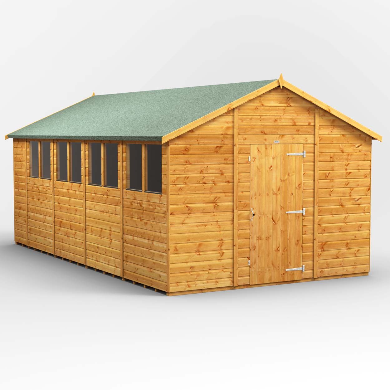 Powersheds Apex Garden Shed - 18ft x 10ft