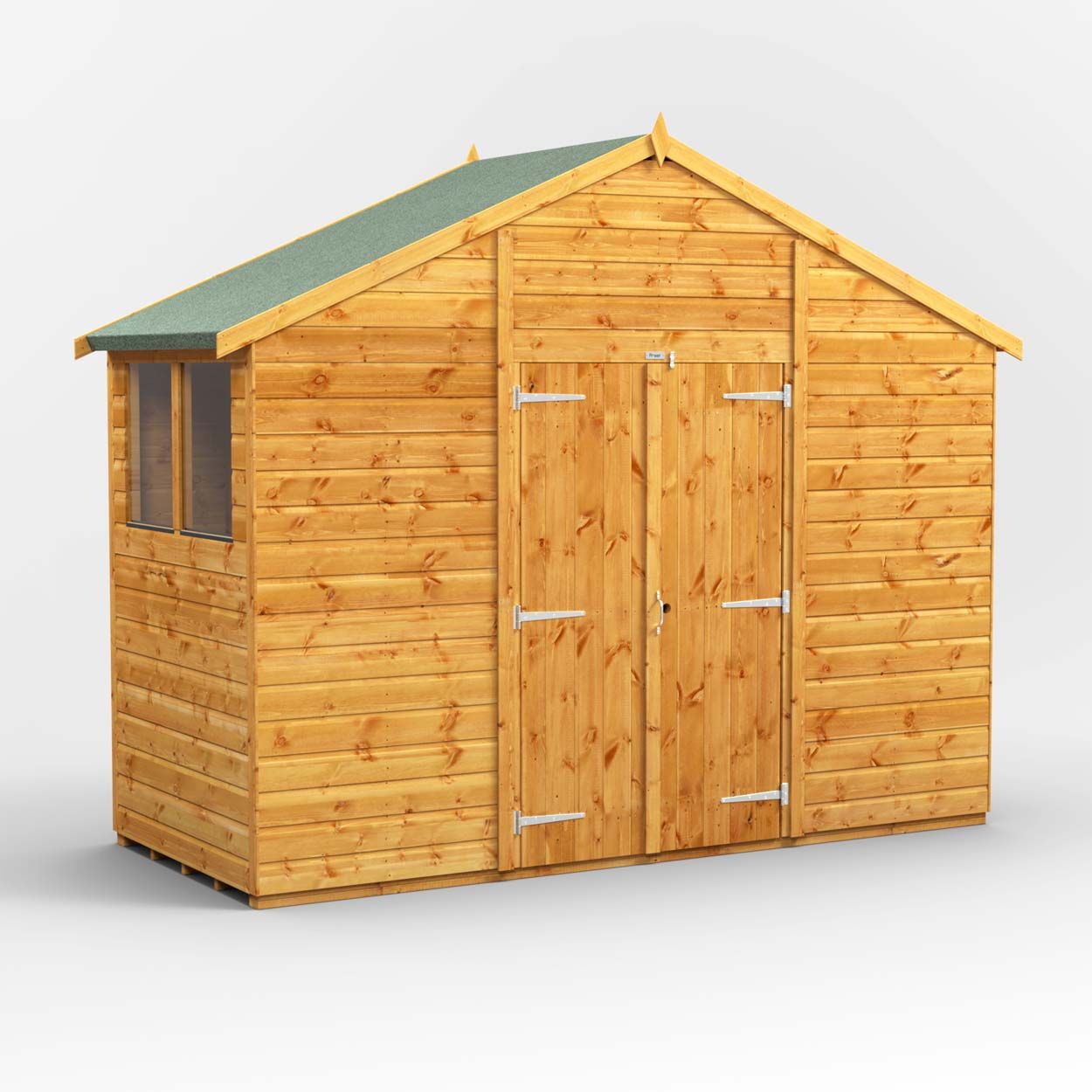 Powersheds Apex Garden Shed - 4ft x 10ft - Double Doors
