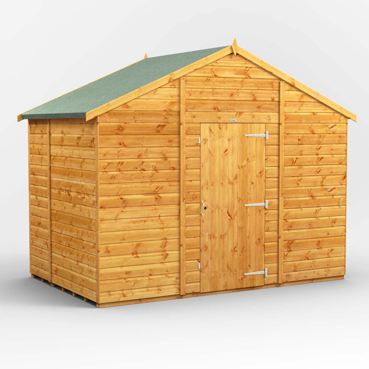 Powersheds Apex Garden Shed - 6ft x 10ft - Windowless