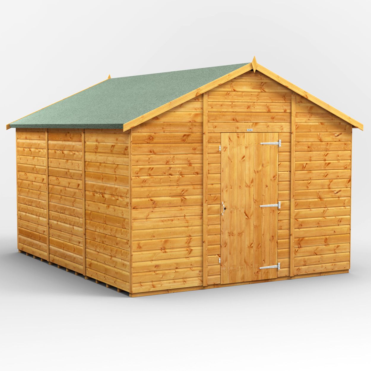 Powersheds Apex Garden Shed - 12ft x 10ft - Windowless
