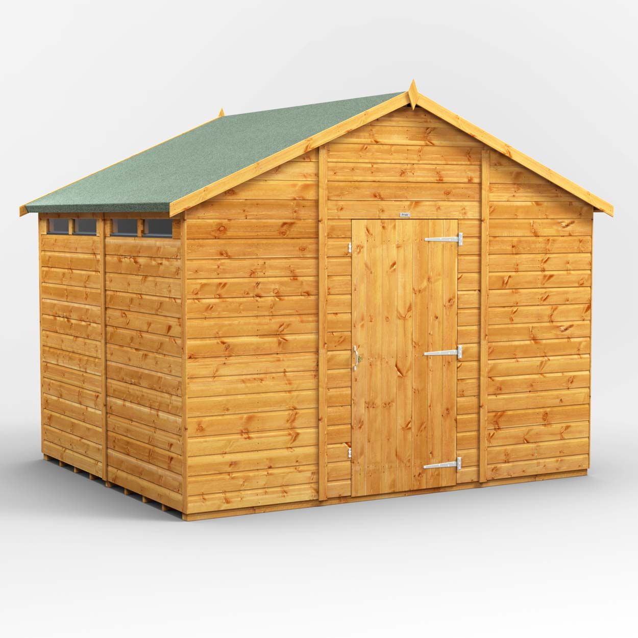 Powersheds Apex Security Shed - 8ft x 10ft