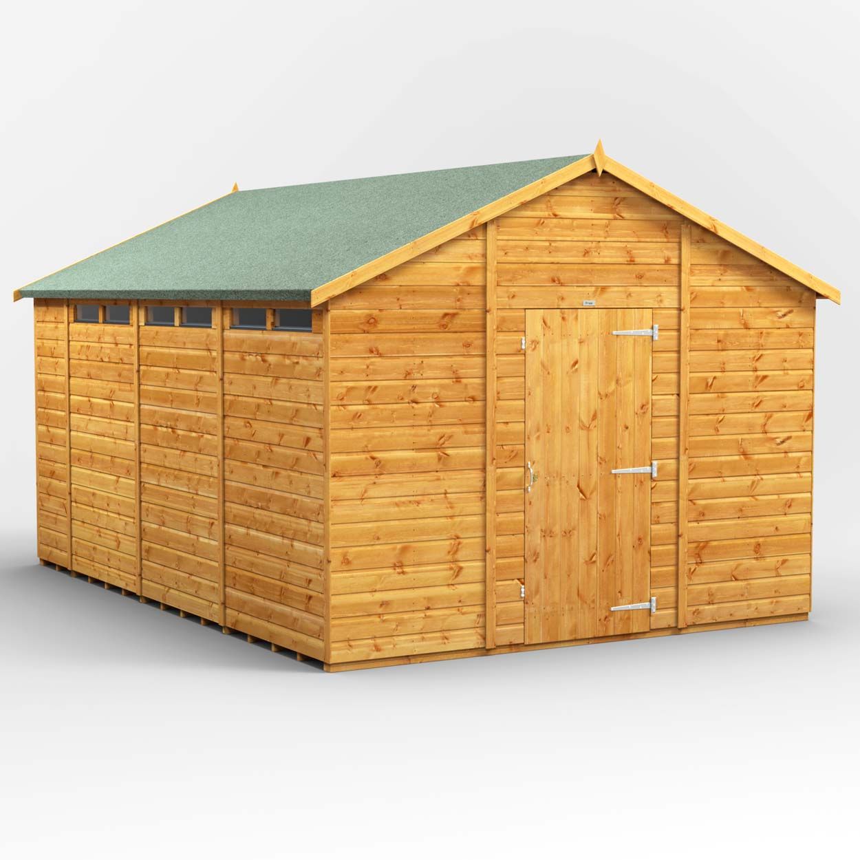 Powersheds Apex Security Shed - 14ft x 10ft