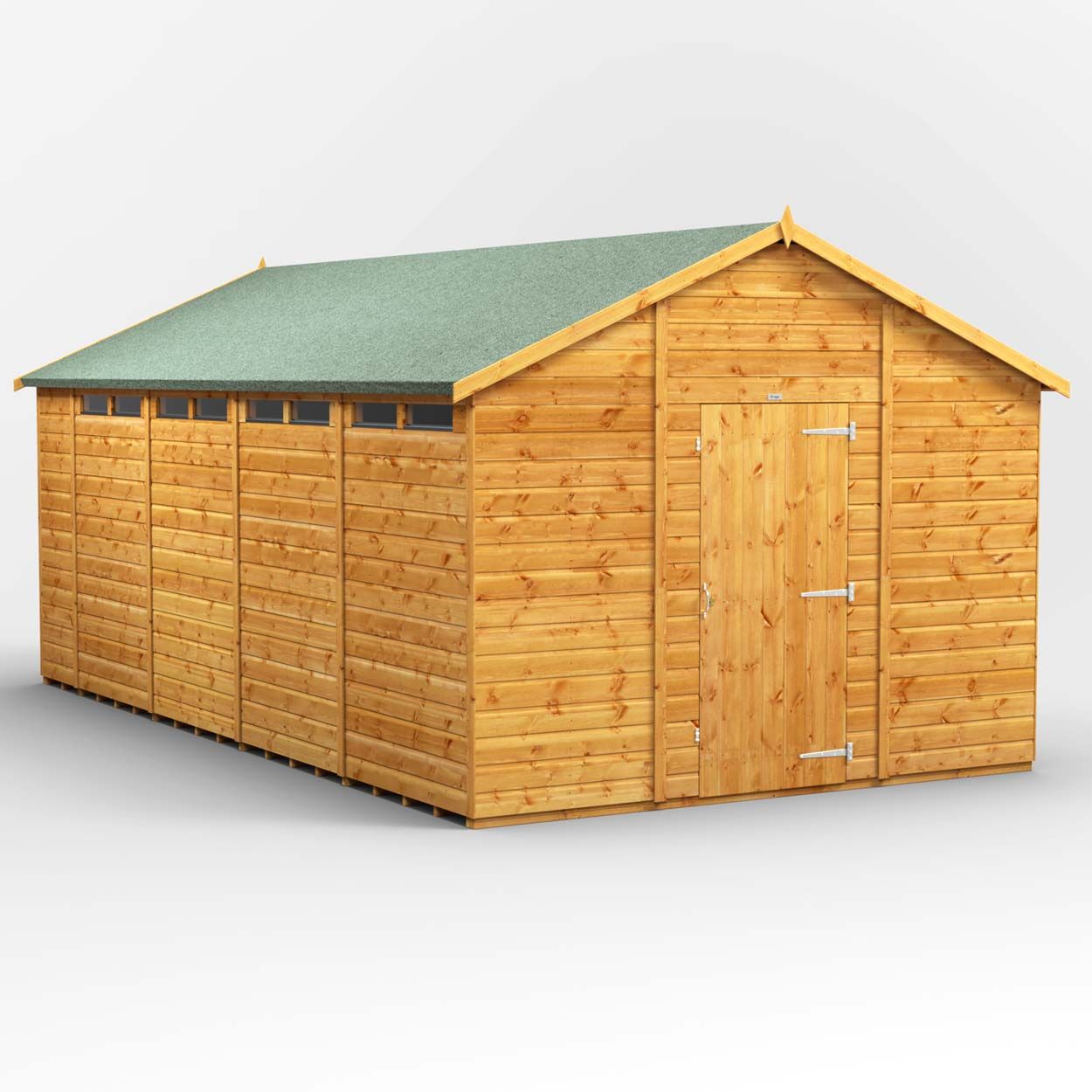 Powersheds Apex Security Shed - 18ft x 10ft