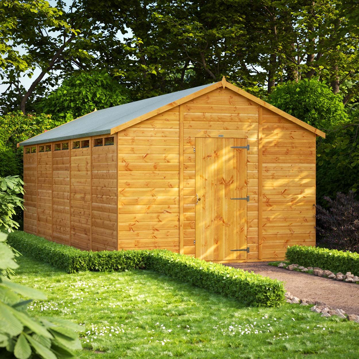 Powersheds Apex Security Shed - 20ft x 10ft