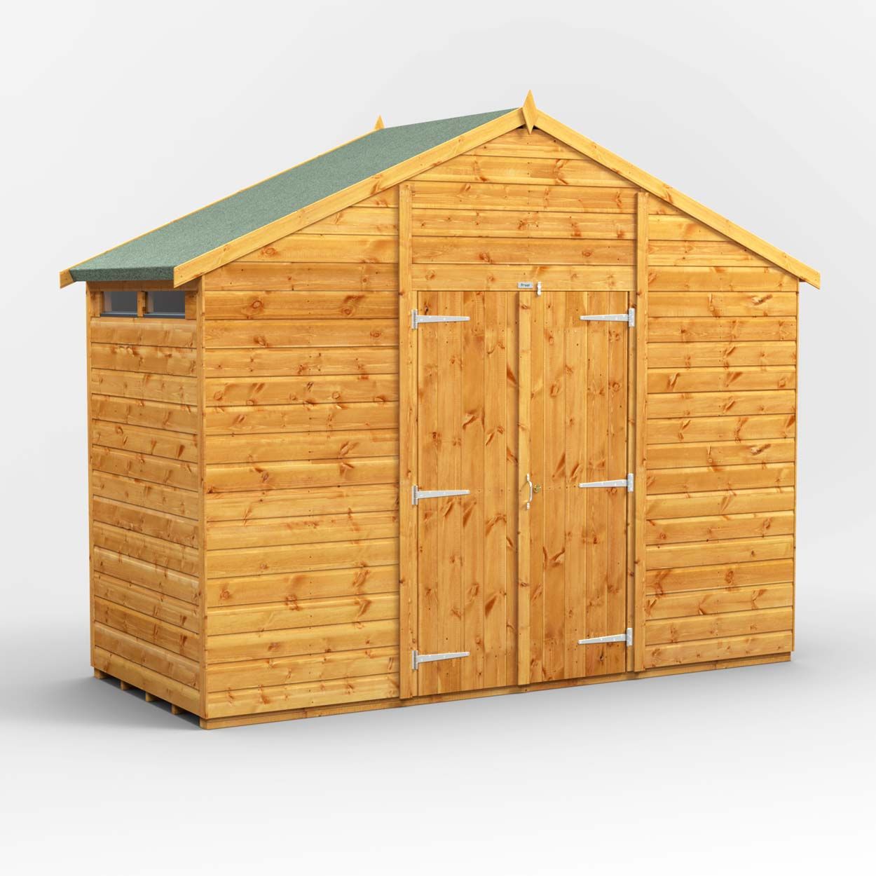 Powersheds Apex Security Shed - 4ft x 10ft - Double Doors