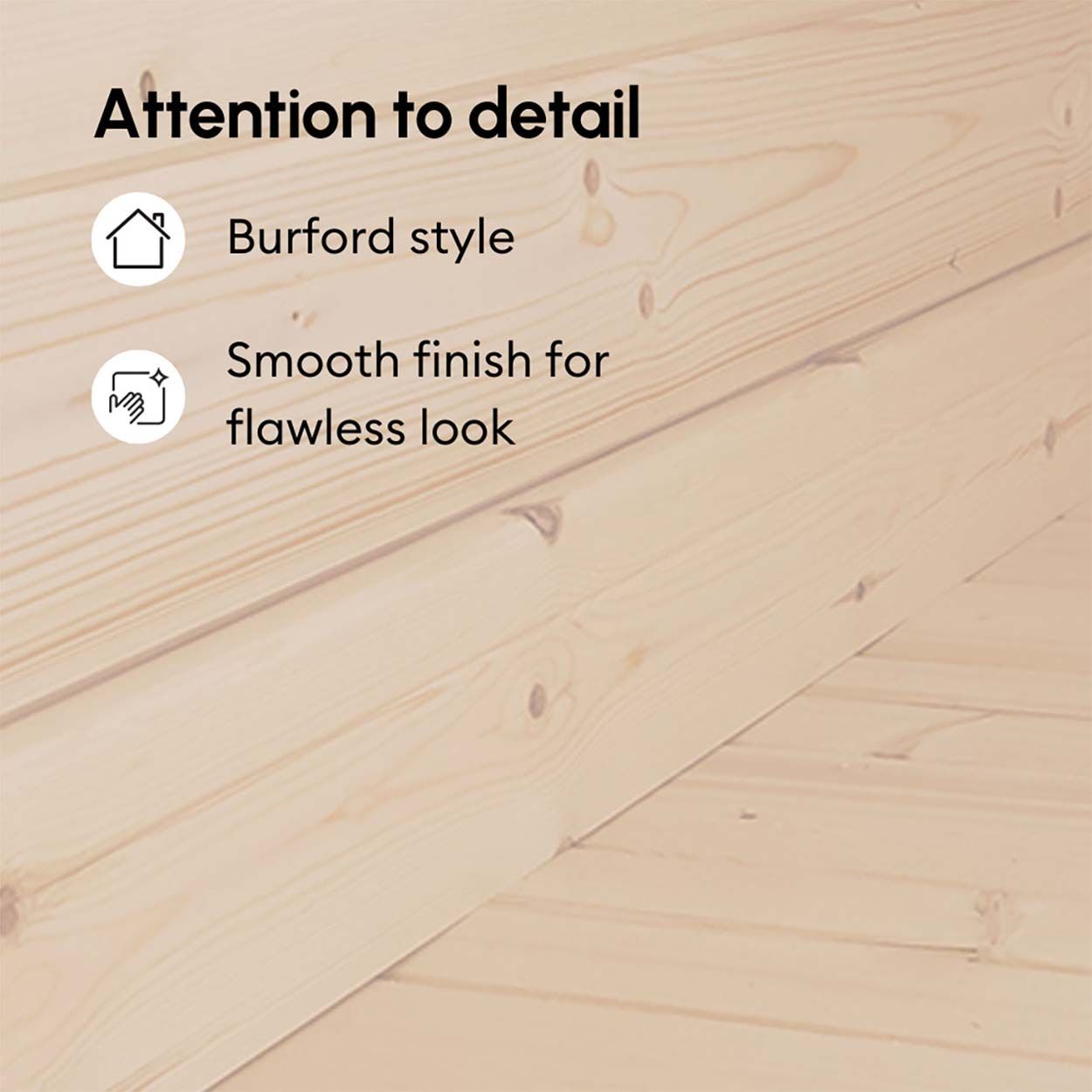 Powersheds Apex Log Cabin - 18ft x 16ft - Doors Central - 44mm