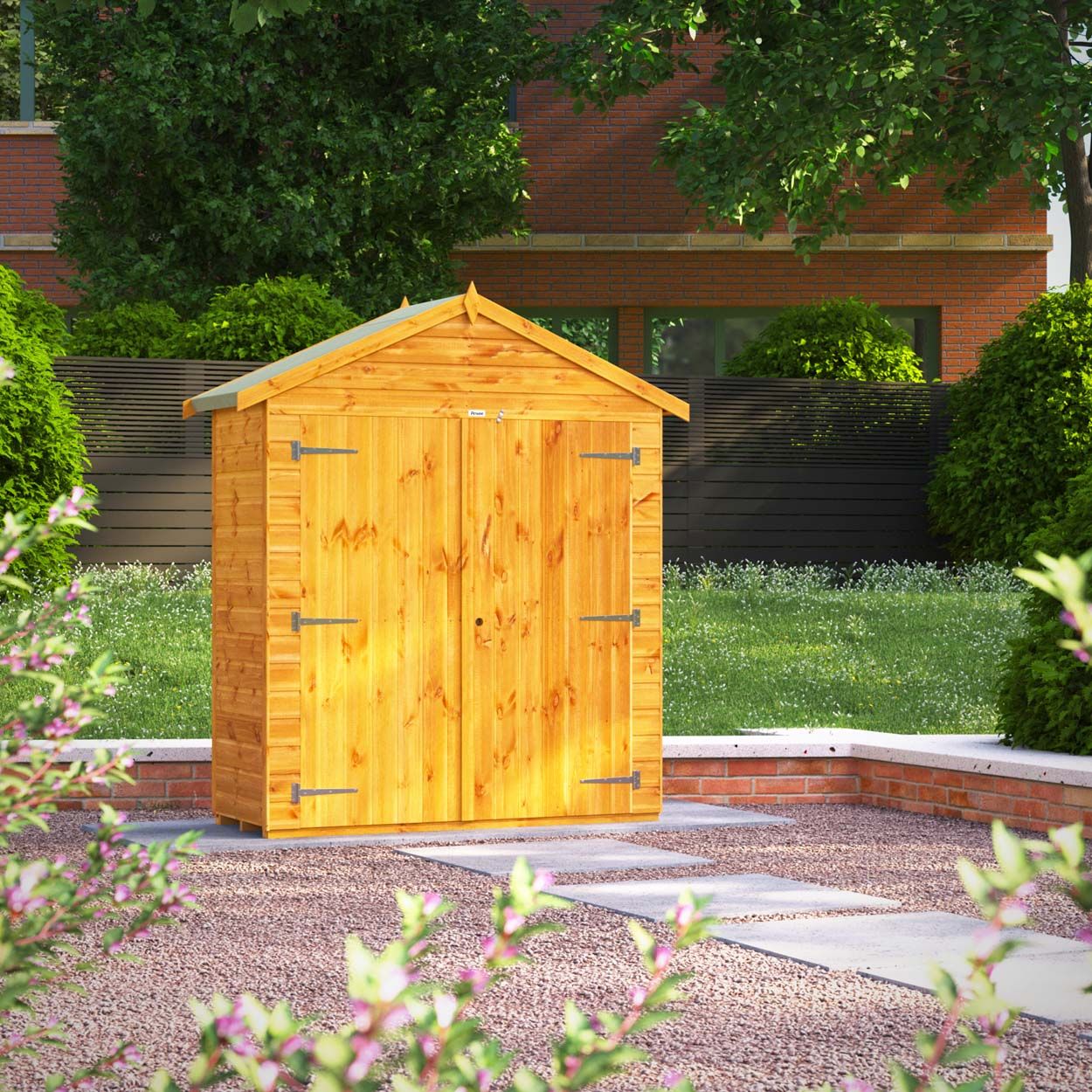 Powersheds Apex Storage Shed Garden Shed - 2ft x 6ft