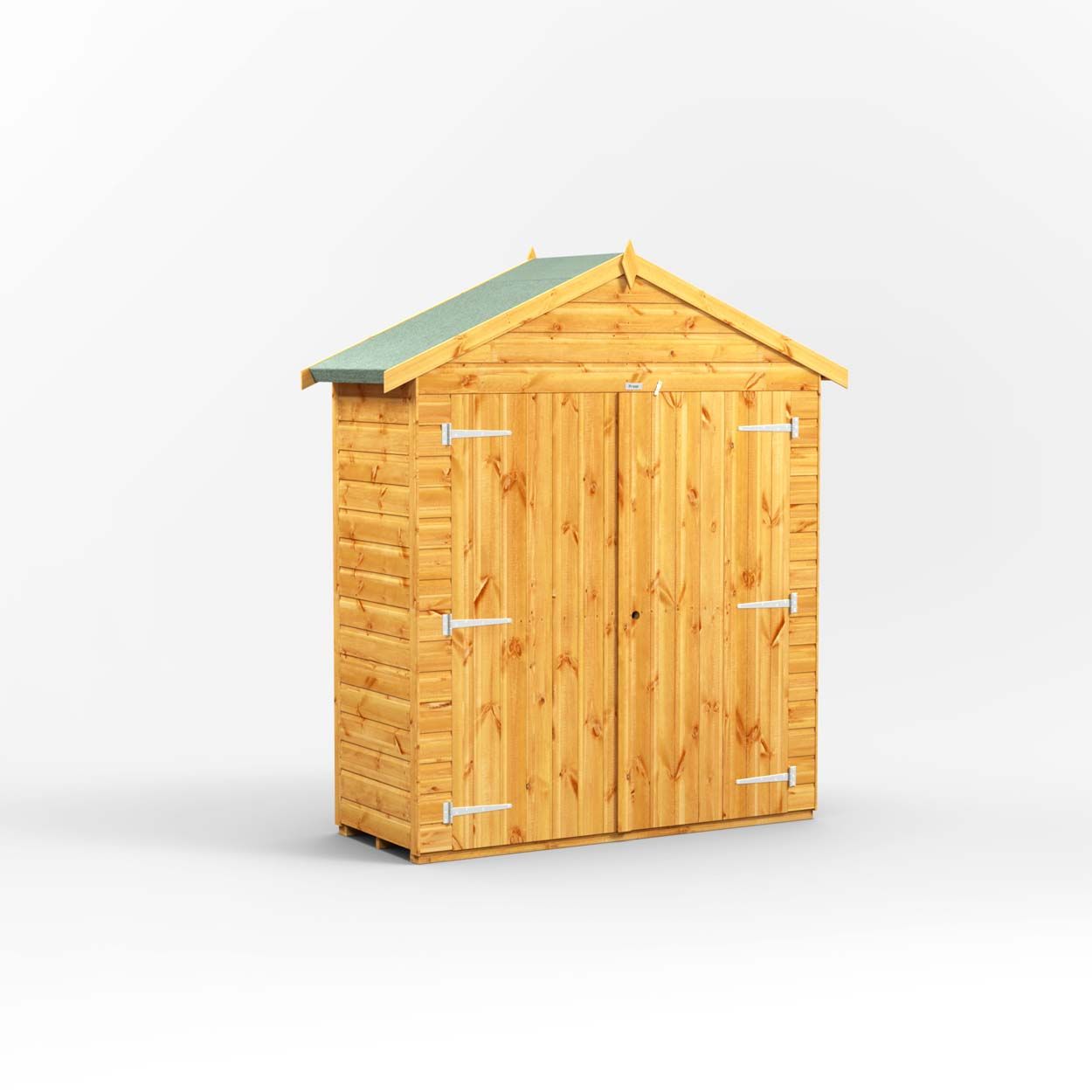 Powersheds Apex Storage Shed Garden Shed - 2ft x 6ft