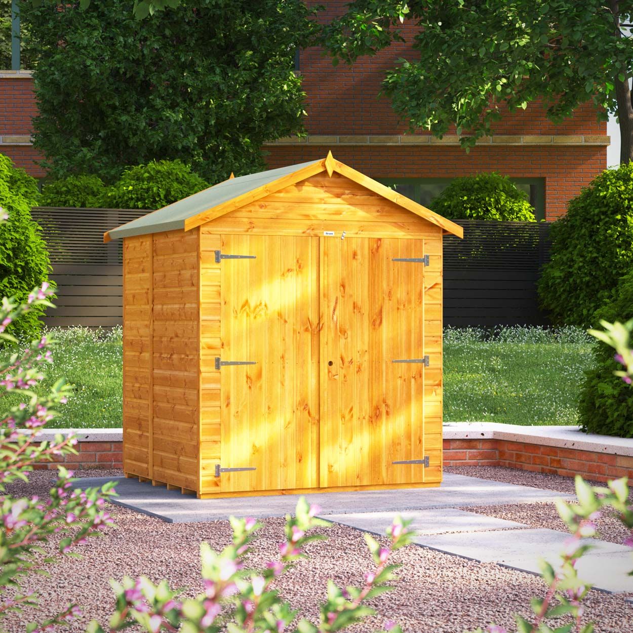 Powersheds Apex Storage Shed Garden Shed - 5ft x 6ft