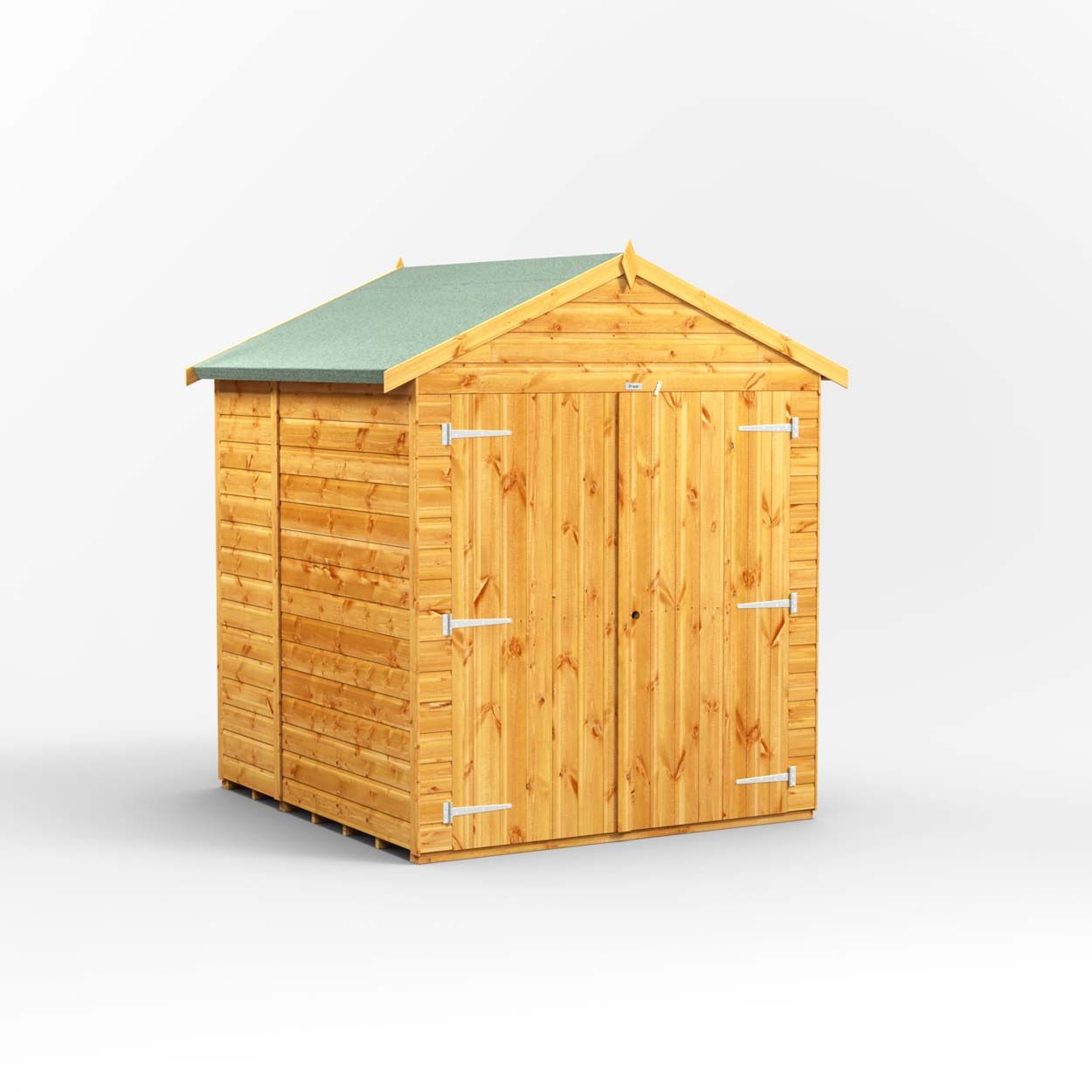 Powersheds Apex Storage Shed Garden Shed - 6ft x 6ft