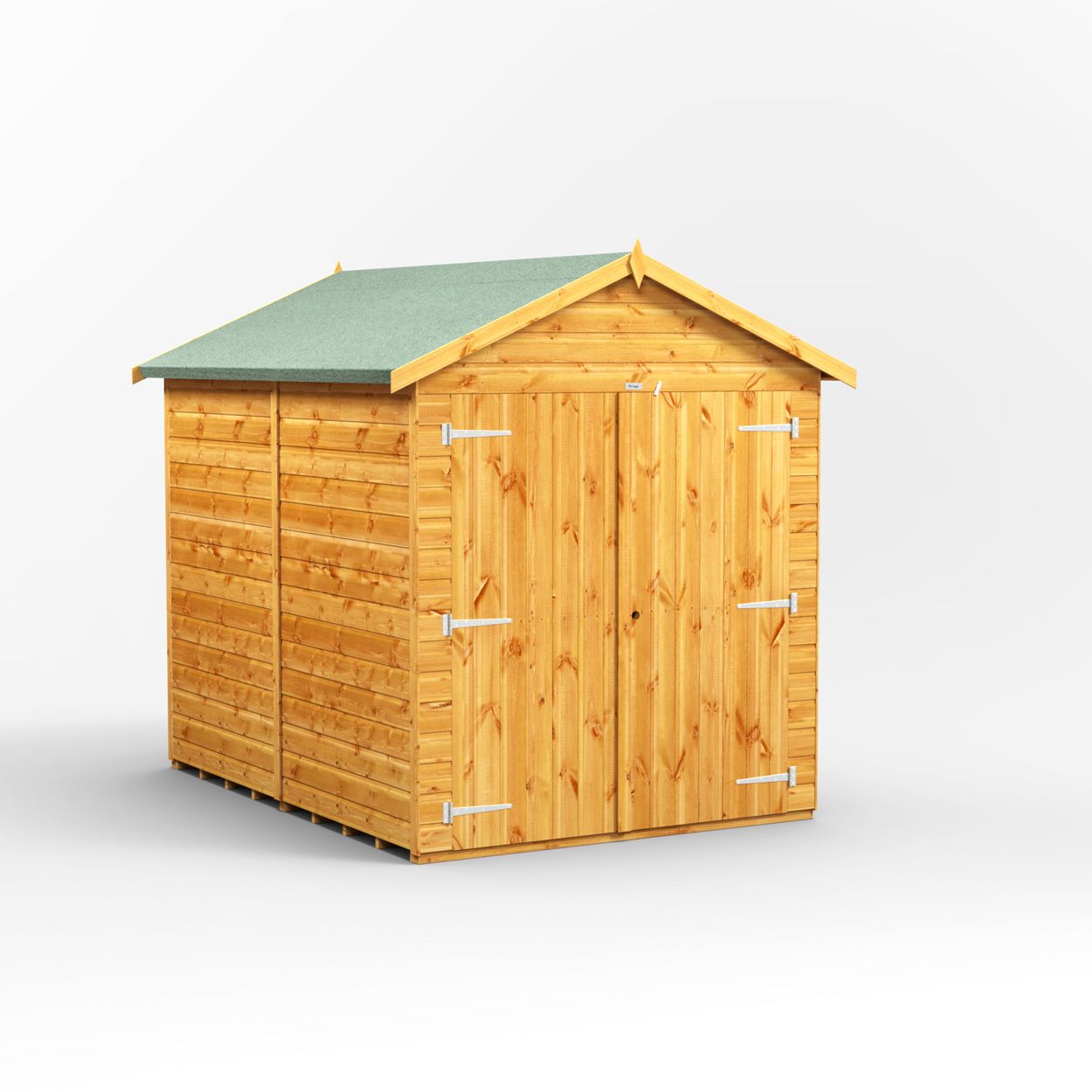 Powersheds Apex Storage Shed Garden Shed - 8ft x 6ft