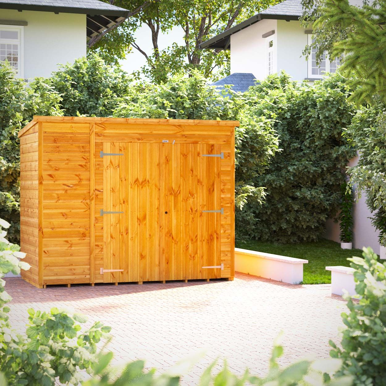 Powersheds Pent Storage Shed Garden Shed - 8ft x 4ft