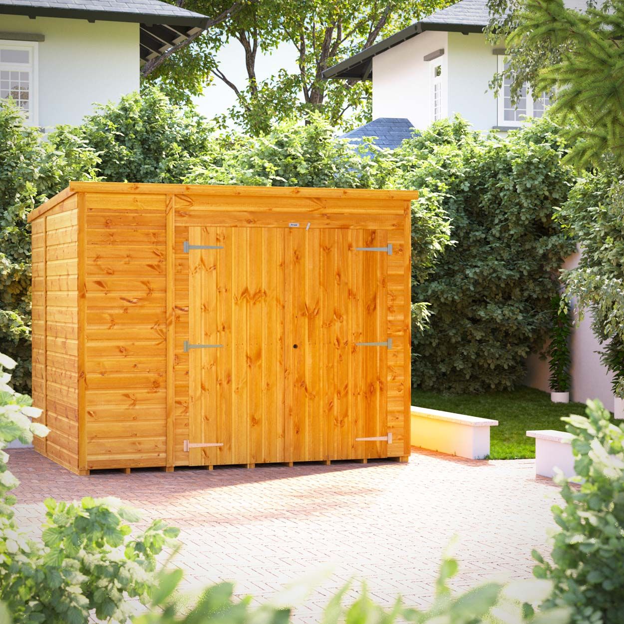 Powersheds Pent Storage Shed Garden Shed - 8ft x 6ft