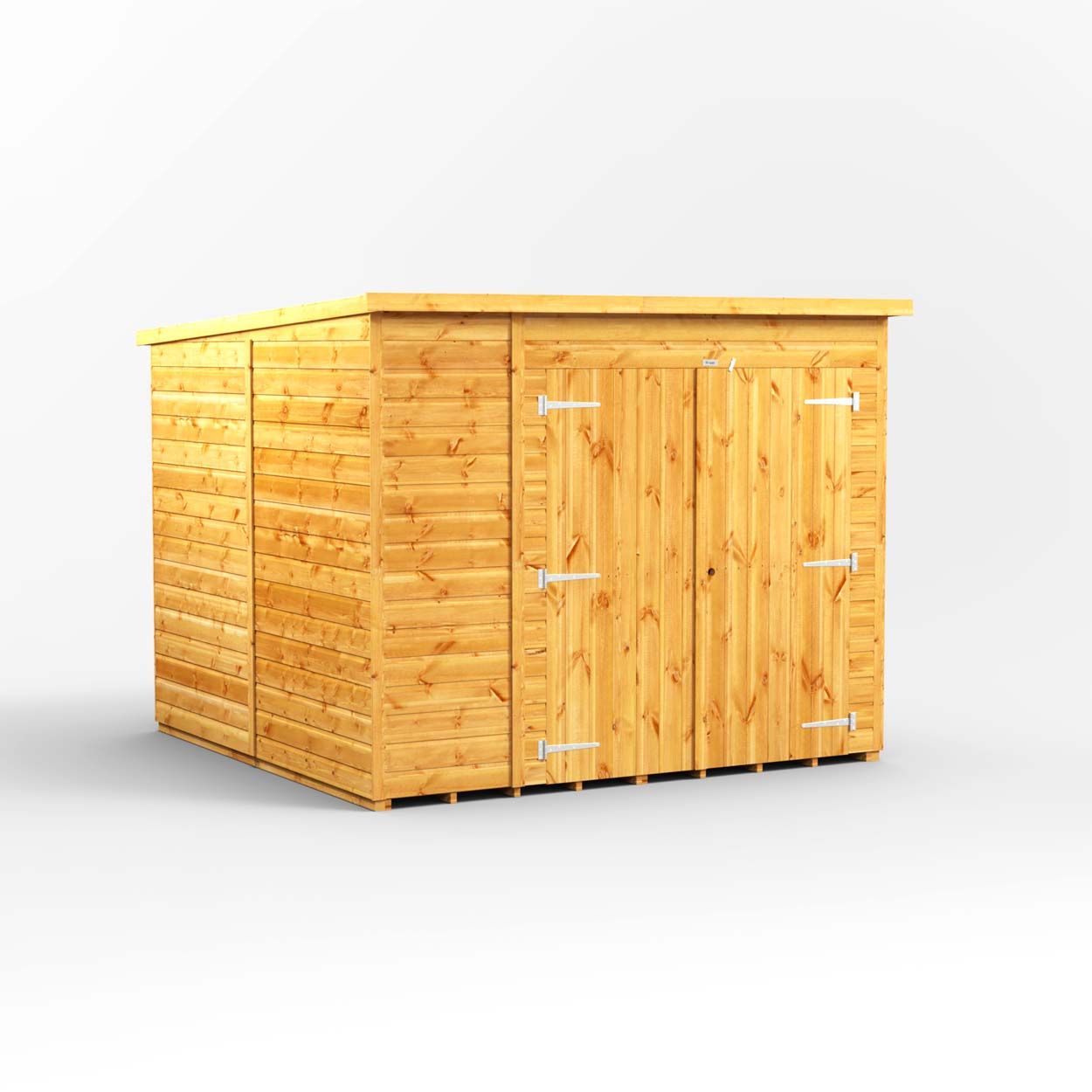 Powersheds Pent Storage Shed Garden Shed - 8ft x 8ft