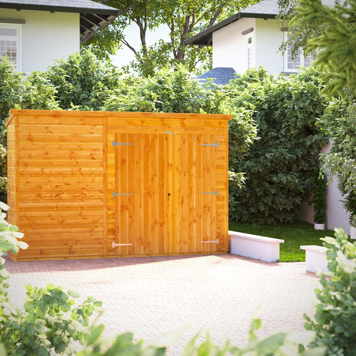 Powersheds Pent Storage Shed Garden Shed - 10ft x 2ft