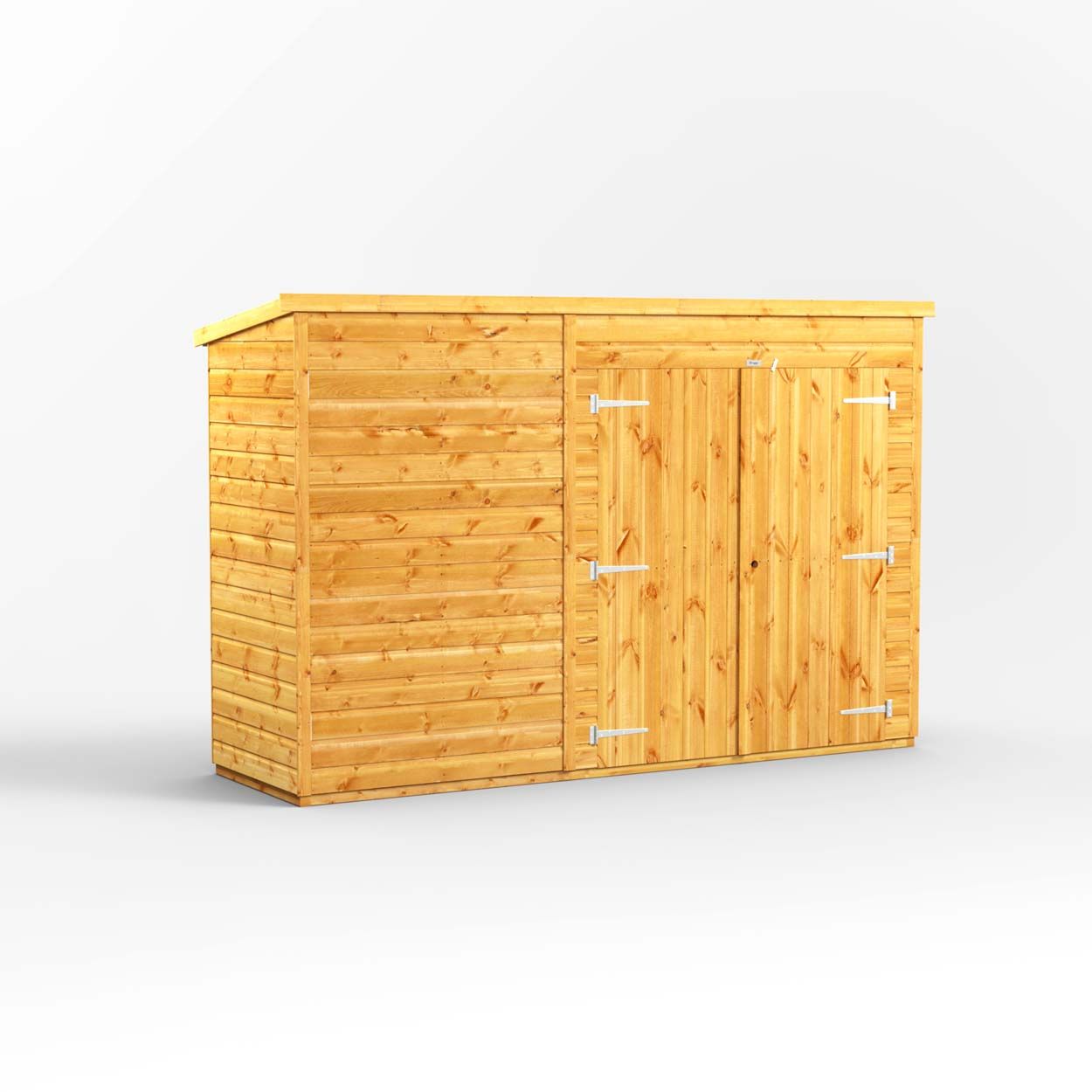 Powersheds Pent Storage Shed Garden Shed - 10ft x 3ft