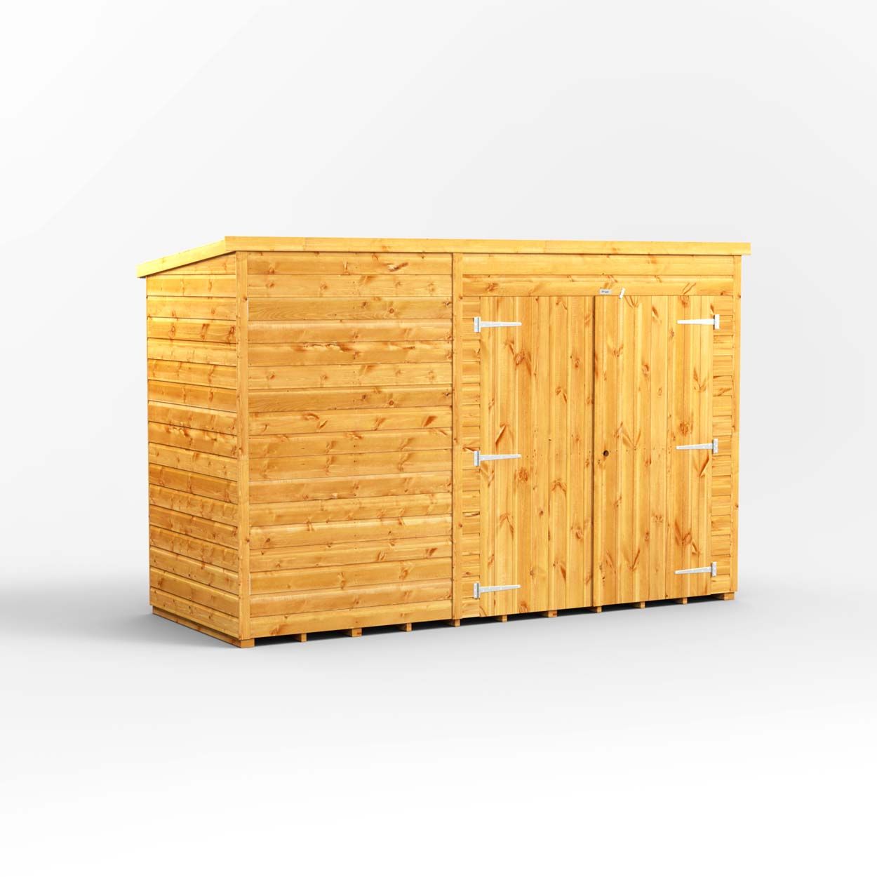 Powersheds Pent Storage Shed Garden Shed - 10ft x 4ft