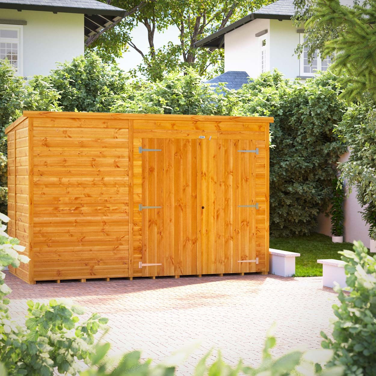 Powersheds Pent Storage Shed Garden Shed - 10ft x 5ft