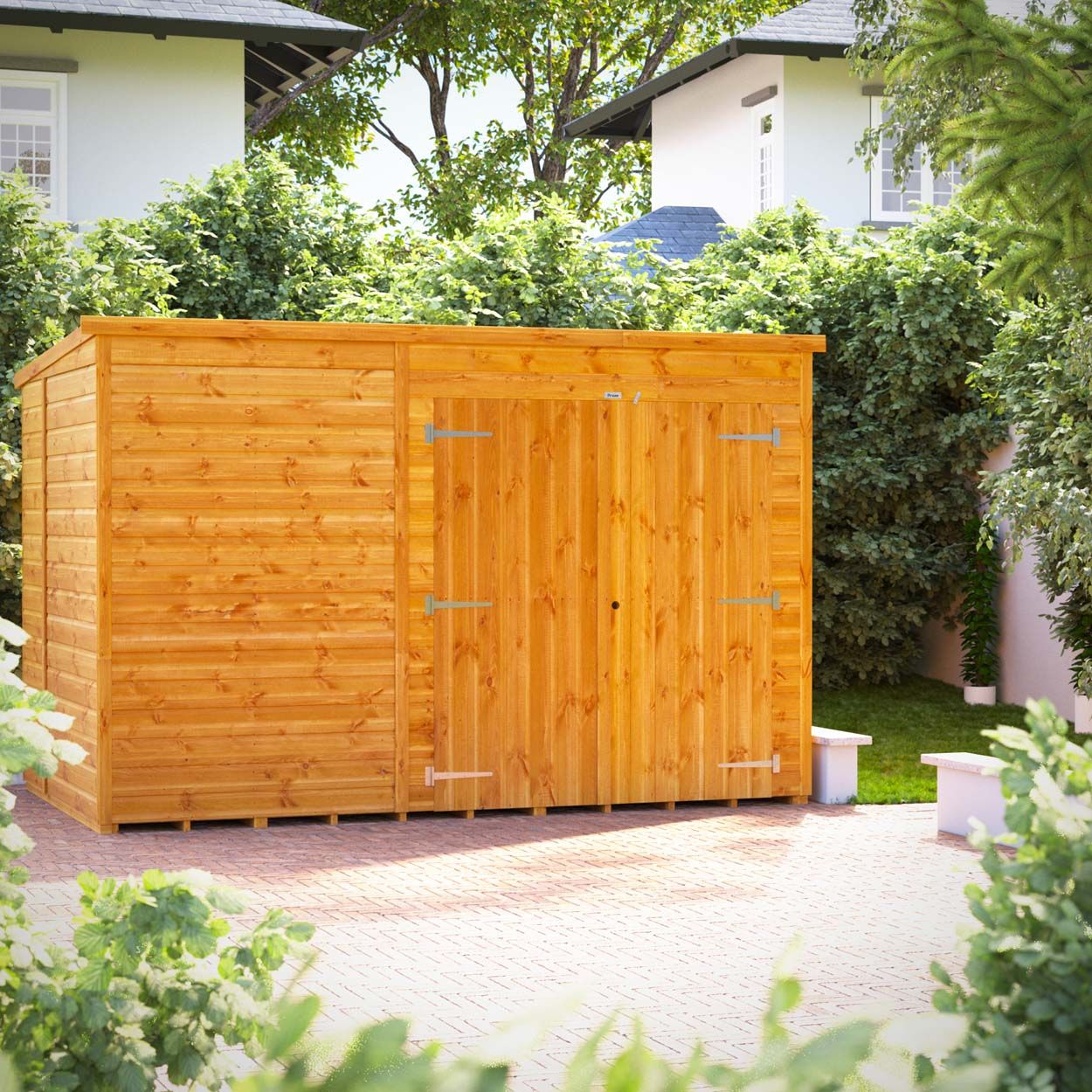 Powersheds Pent Storage Shed Garden Shed - 10ft x 6ft