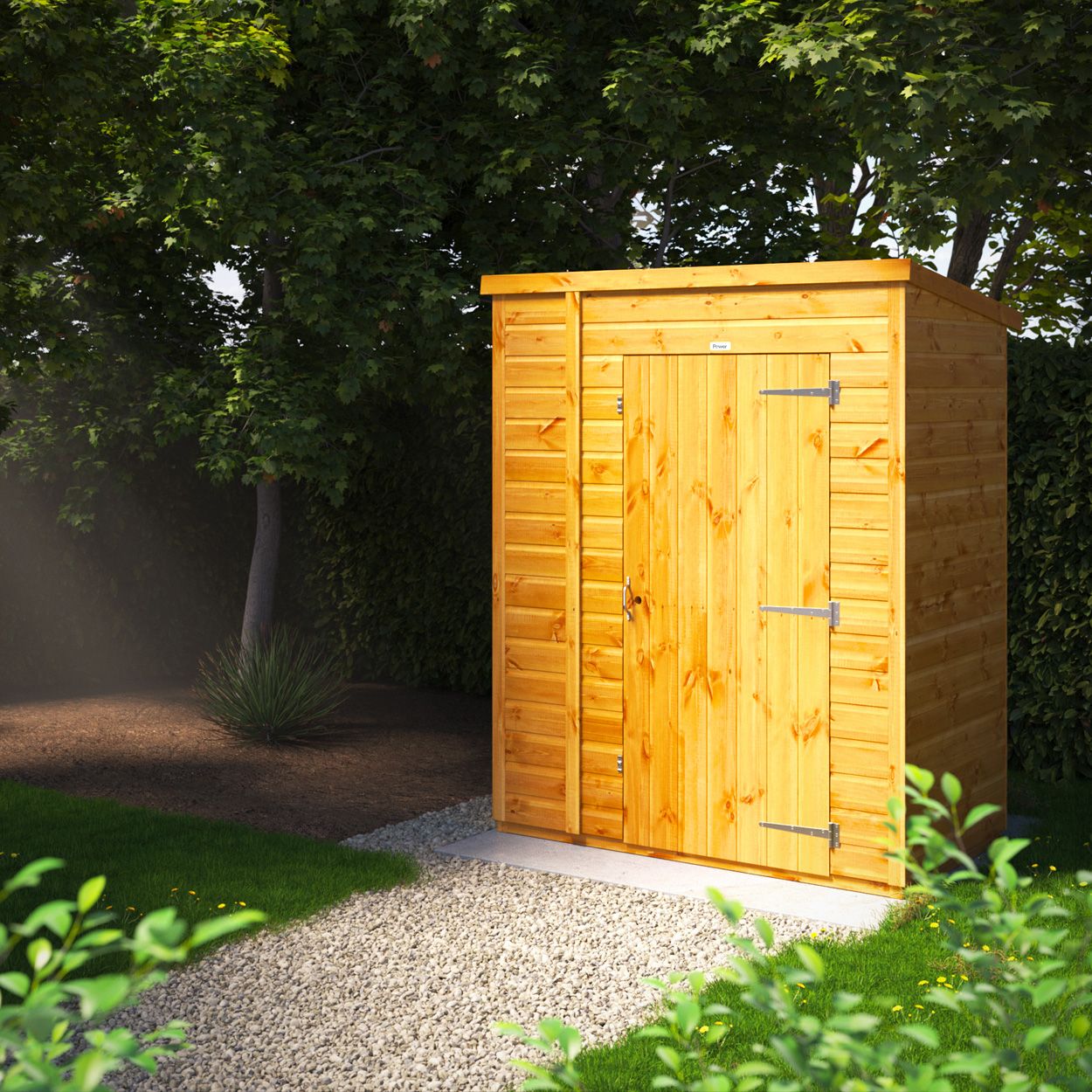 Powersheds Pent Toolshed Garden Shed - 5ft x 3ft
