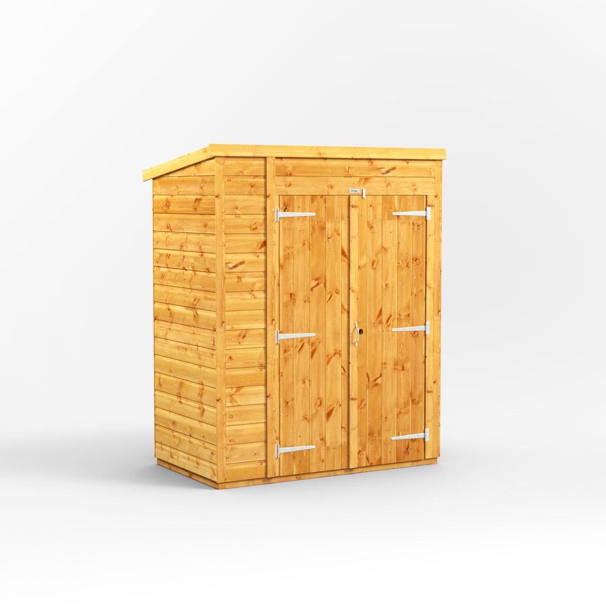 Powersheds Pent Toolshed Garden Shed - 5ft x 3ft - Double Doors