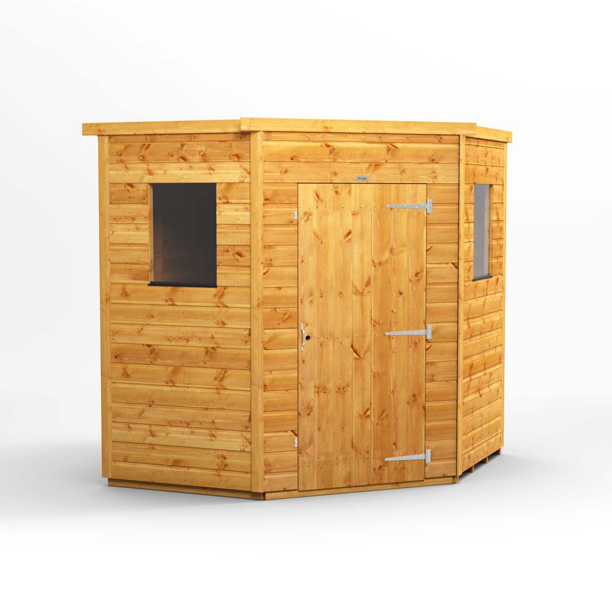 Powersheds Pent Corner Shed Garden Shed - 6ft x 6ft