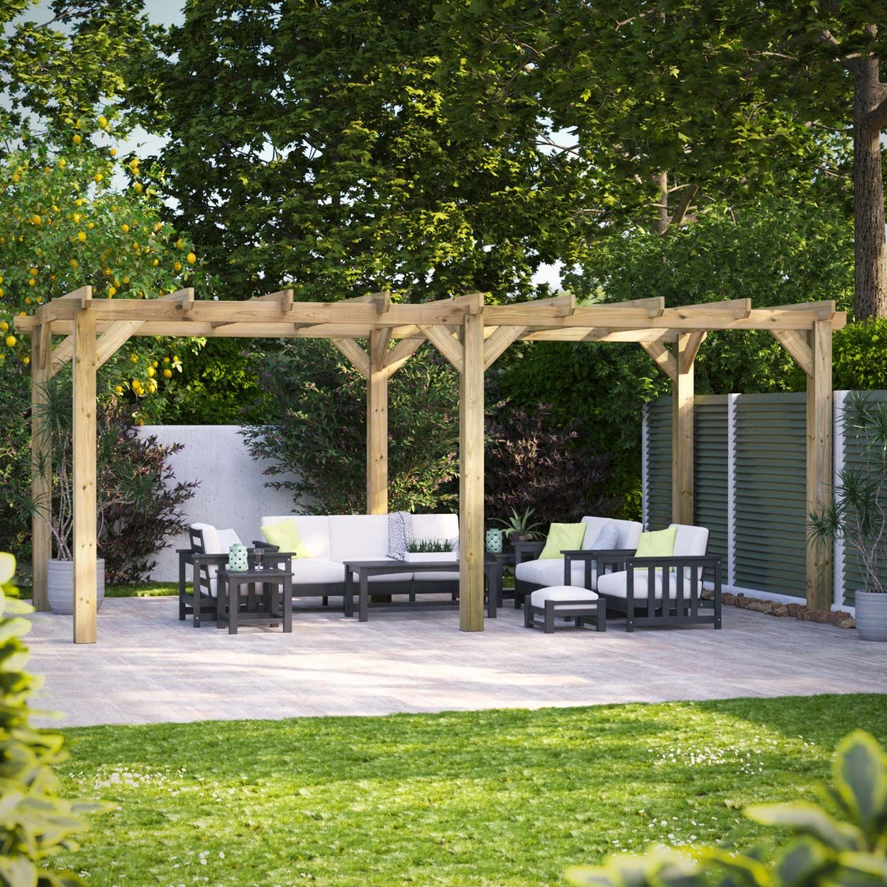 Powersheds Pergola Garden Shed - 20ft x 10ft