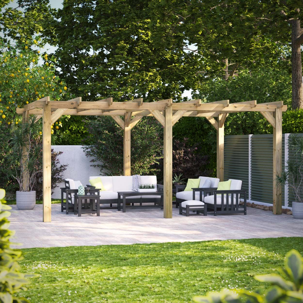 Powersheds Pergola Garden Shed - 18ft x 12ft