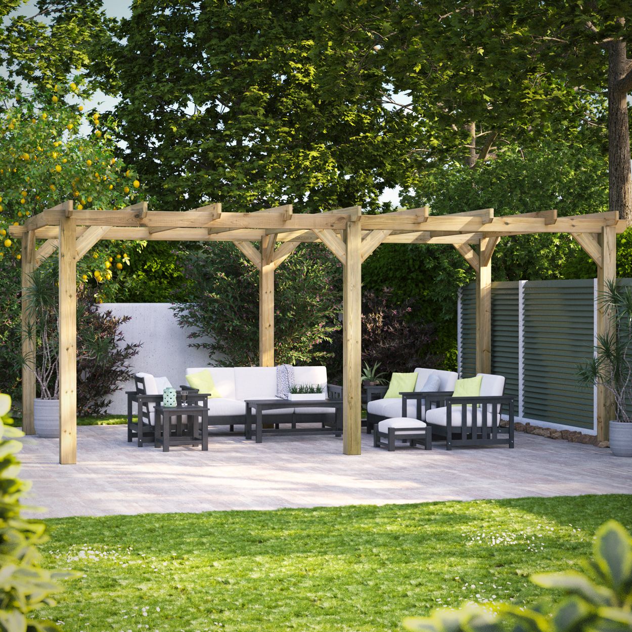 Powersheds Pergola Garden Shed - 20ft x 12ft