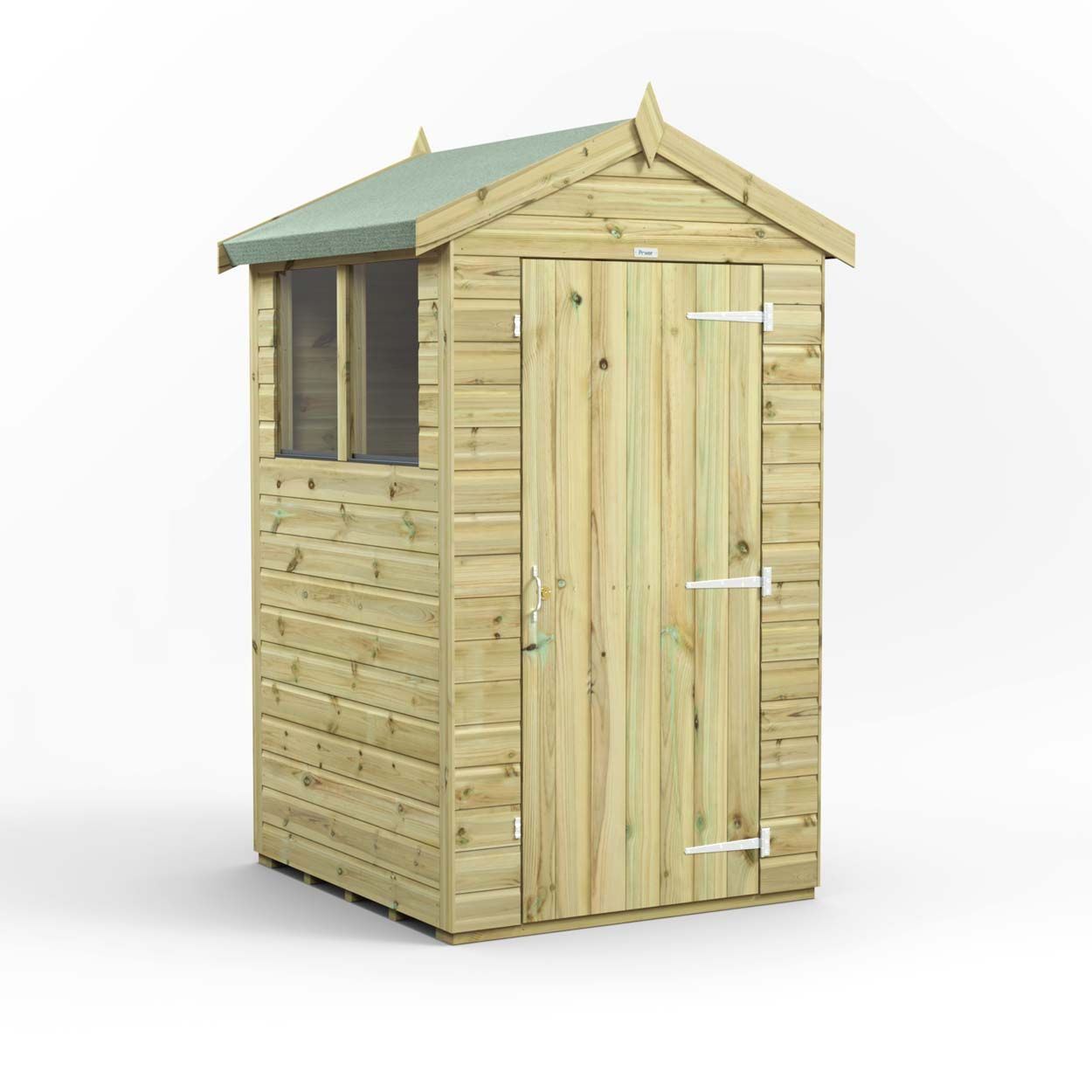 Powersheds Premium Apex Garden Shed - 4ft x 4ft