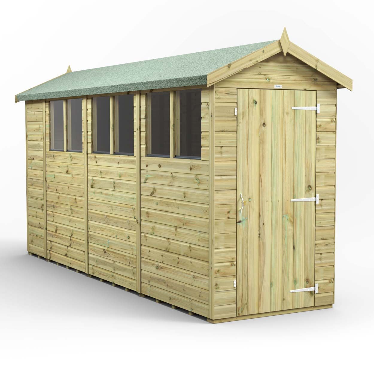 Powersheds Premium Apex Garden Shed - 14ft x 4ft