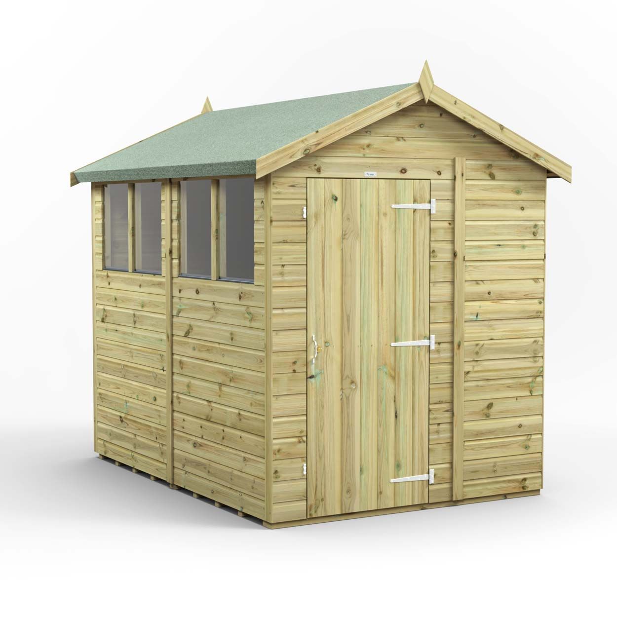 Powersheds Prem Apex GDN Shed 8ftx6ft
