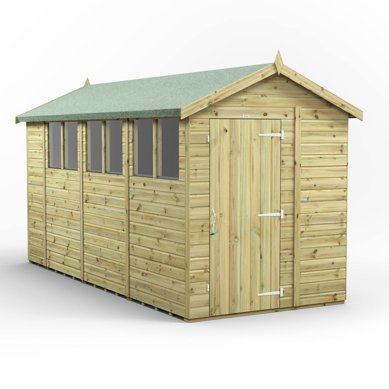 Powersheds Prem Apex GDN Shed 14ftx6ft