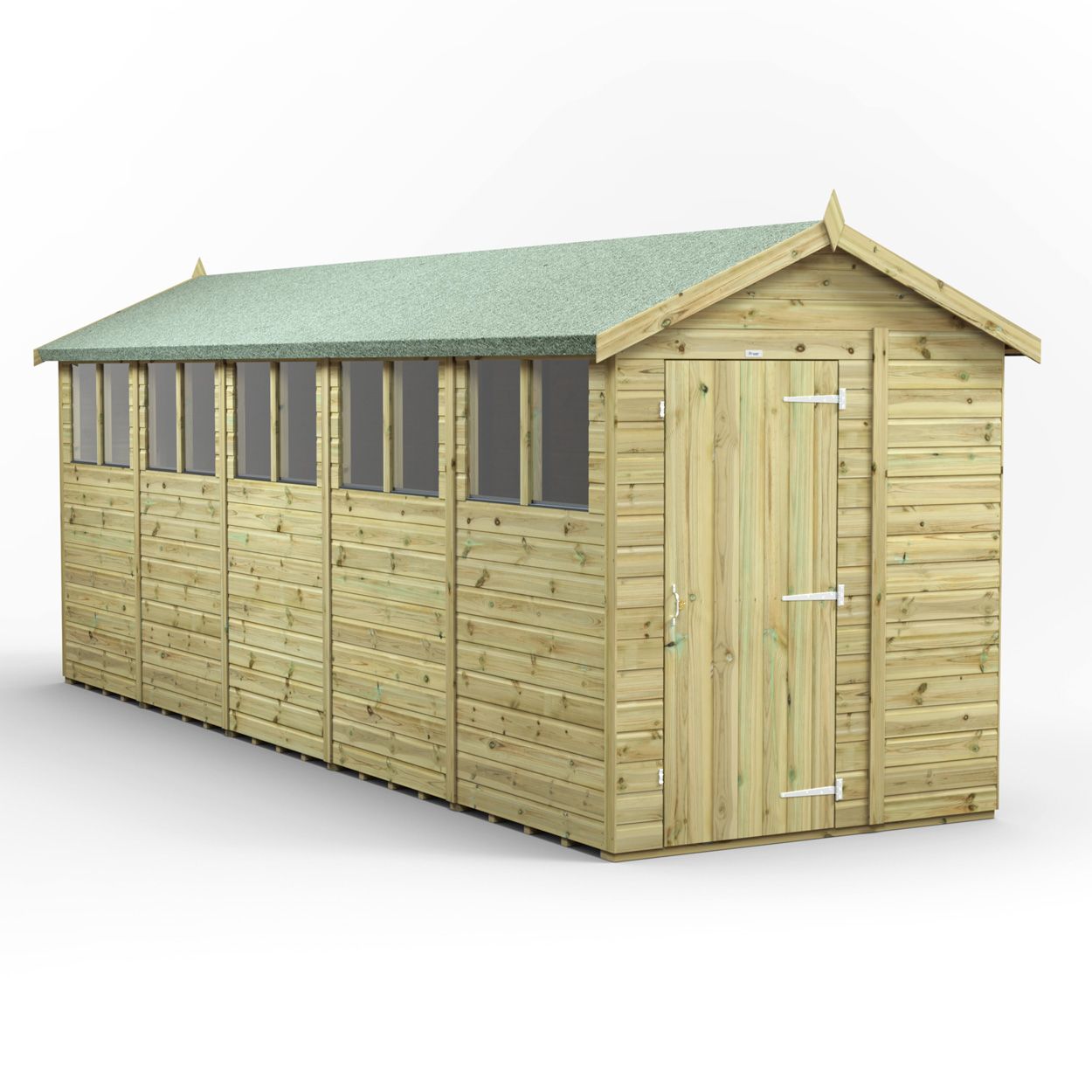 Powersheds Prem Apex GDN Shed 20ftx6ft