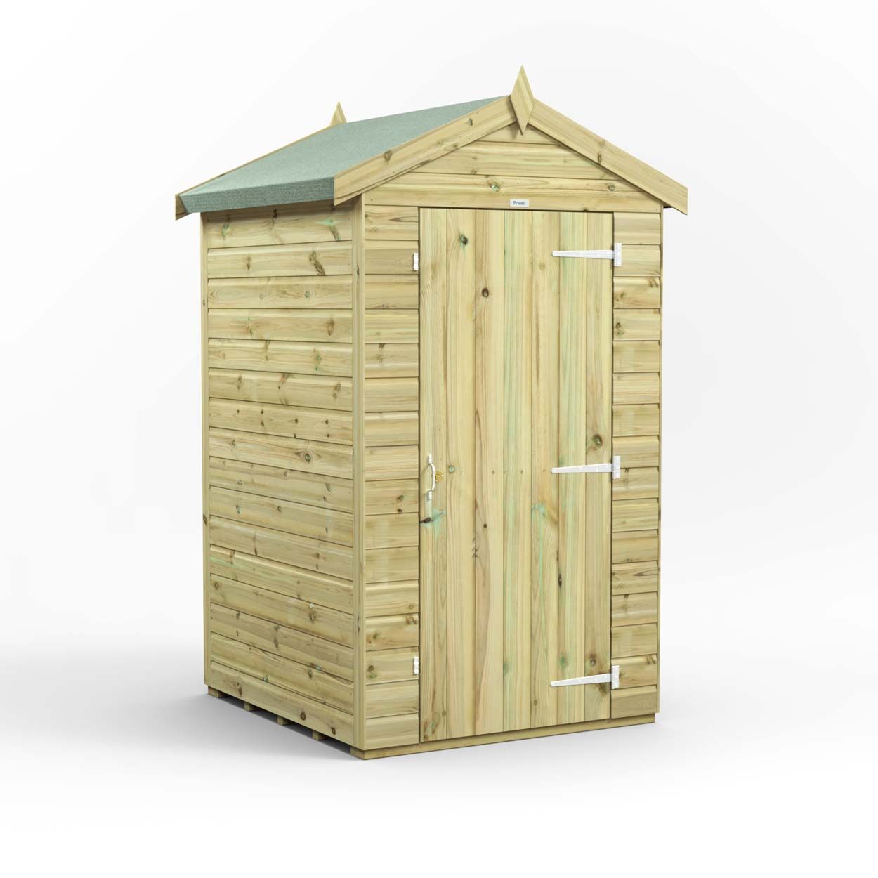 Powersheds Prem Apex GDN Shed 4ftx4ft Wndless
