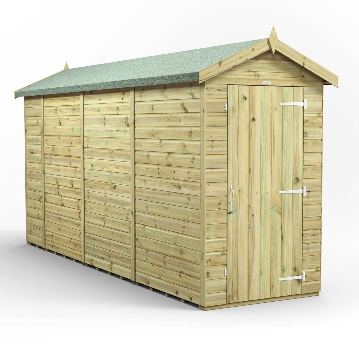 Powersheds Prem Apex GDN Shed 14ftx4ft Wndless