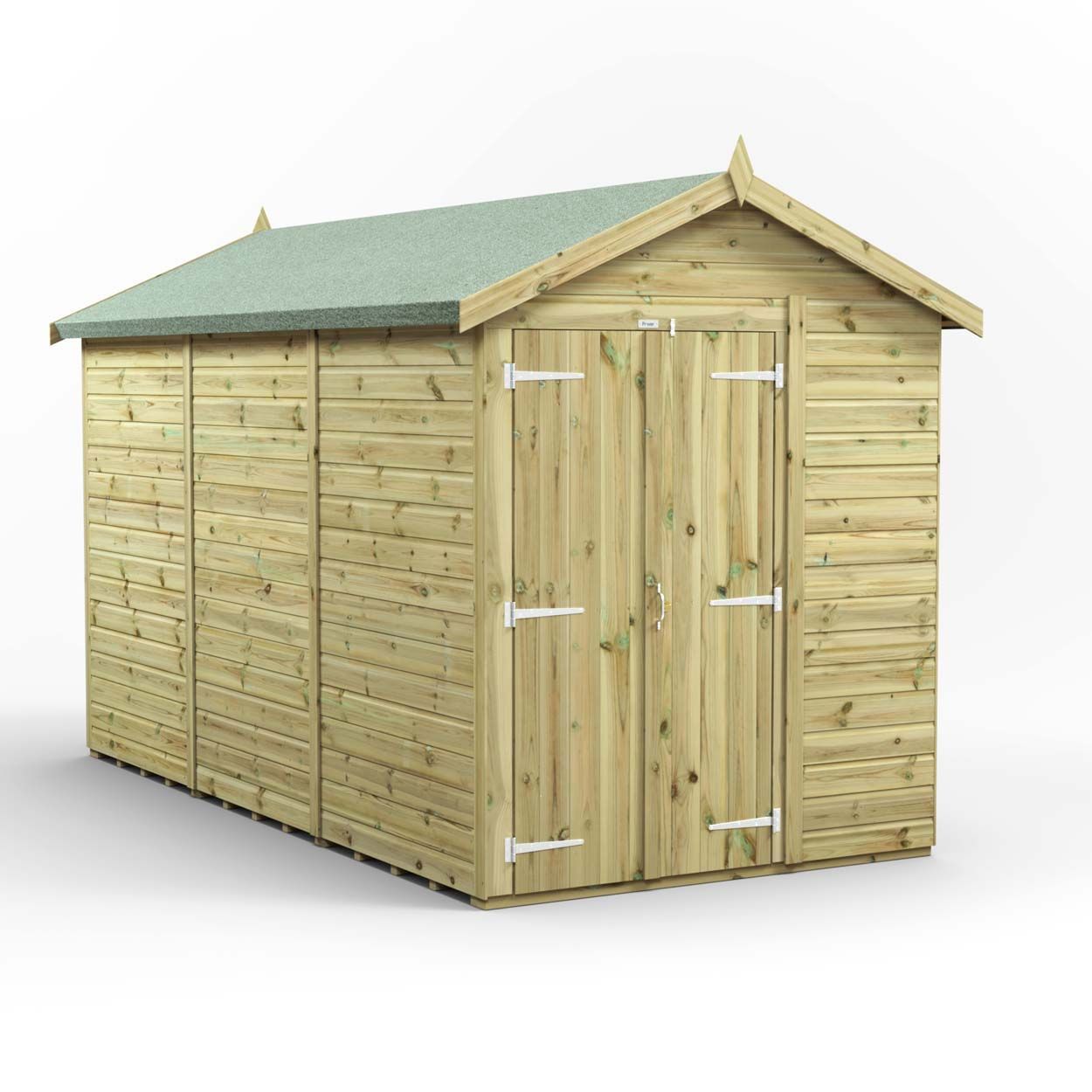 Powersheds Prem Apex GDN Shed 12ftx6ft Wndless DD