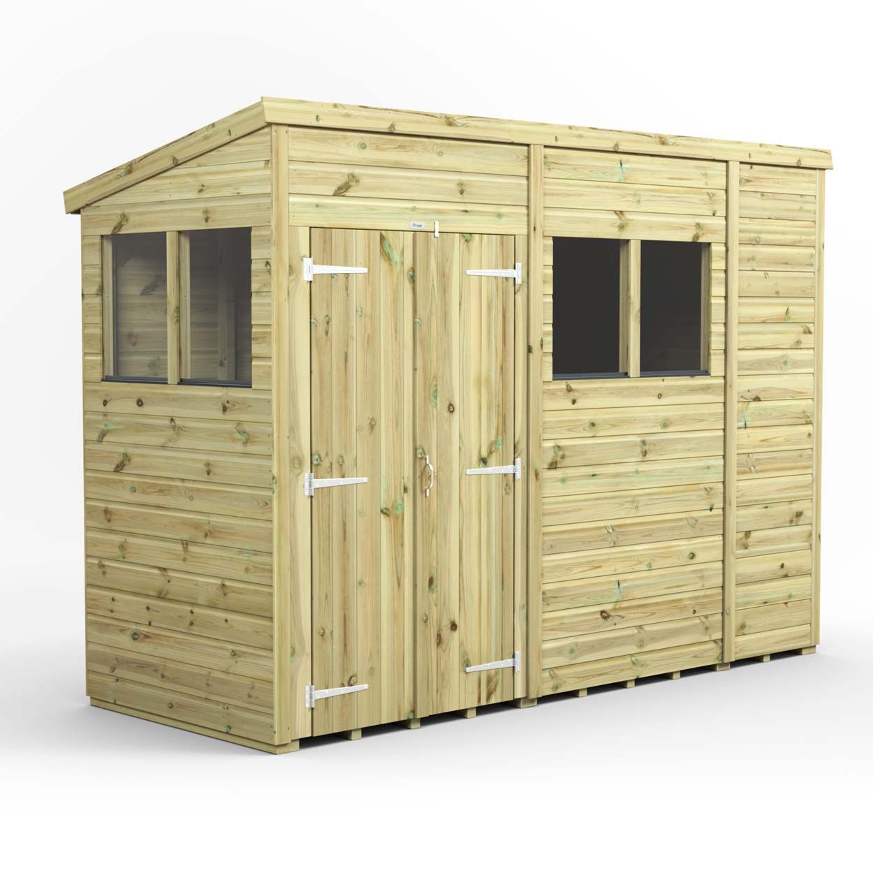 Powersheds Prem Pent GDN Shed 10ftx4ft DD
