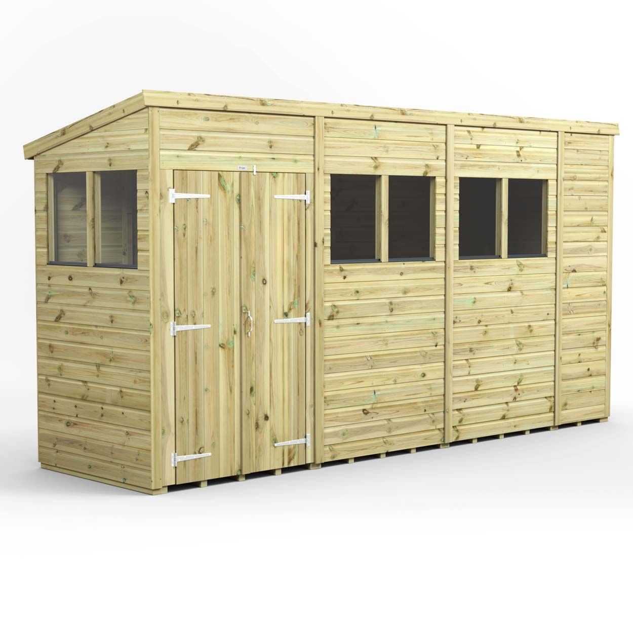 Powersheds Prem Pent GDN Shed 14ftx4ft DD
