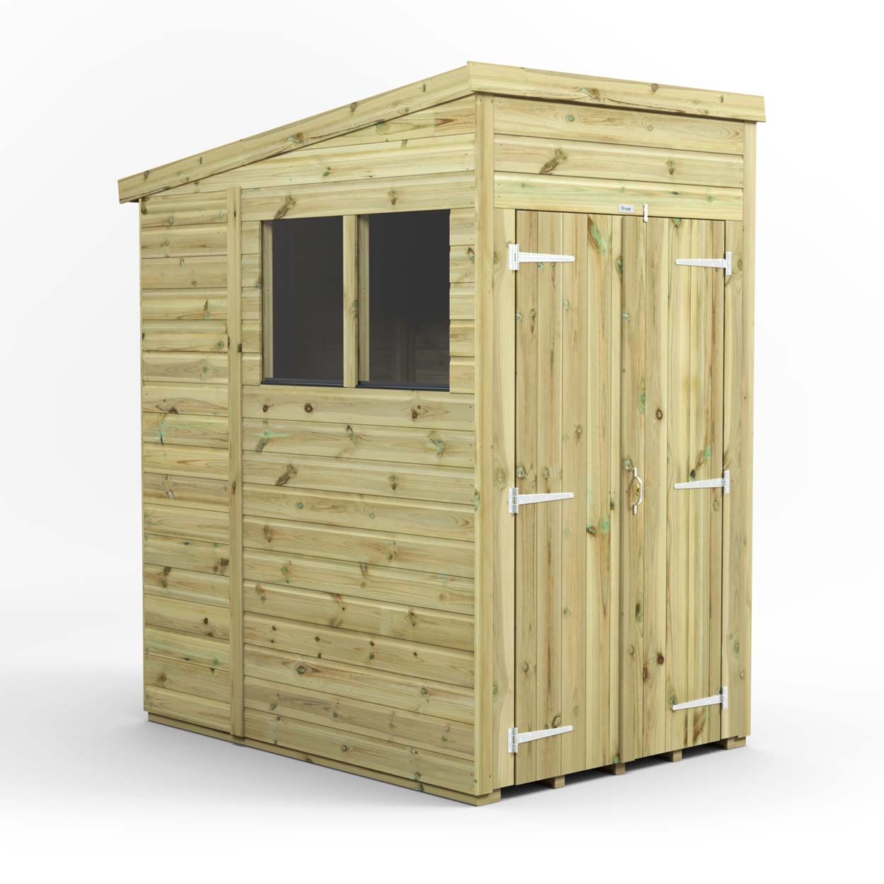 Powersheds Prem Pent GDN Shed 4ftx6ft DD