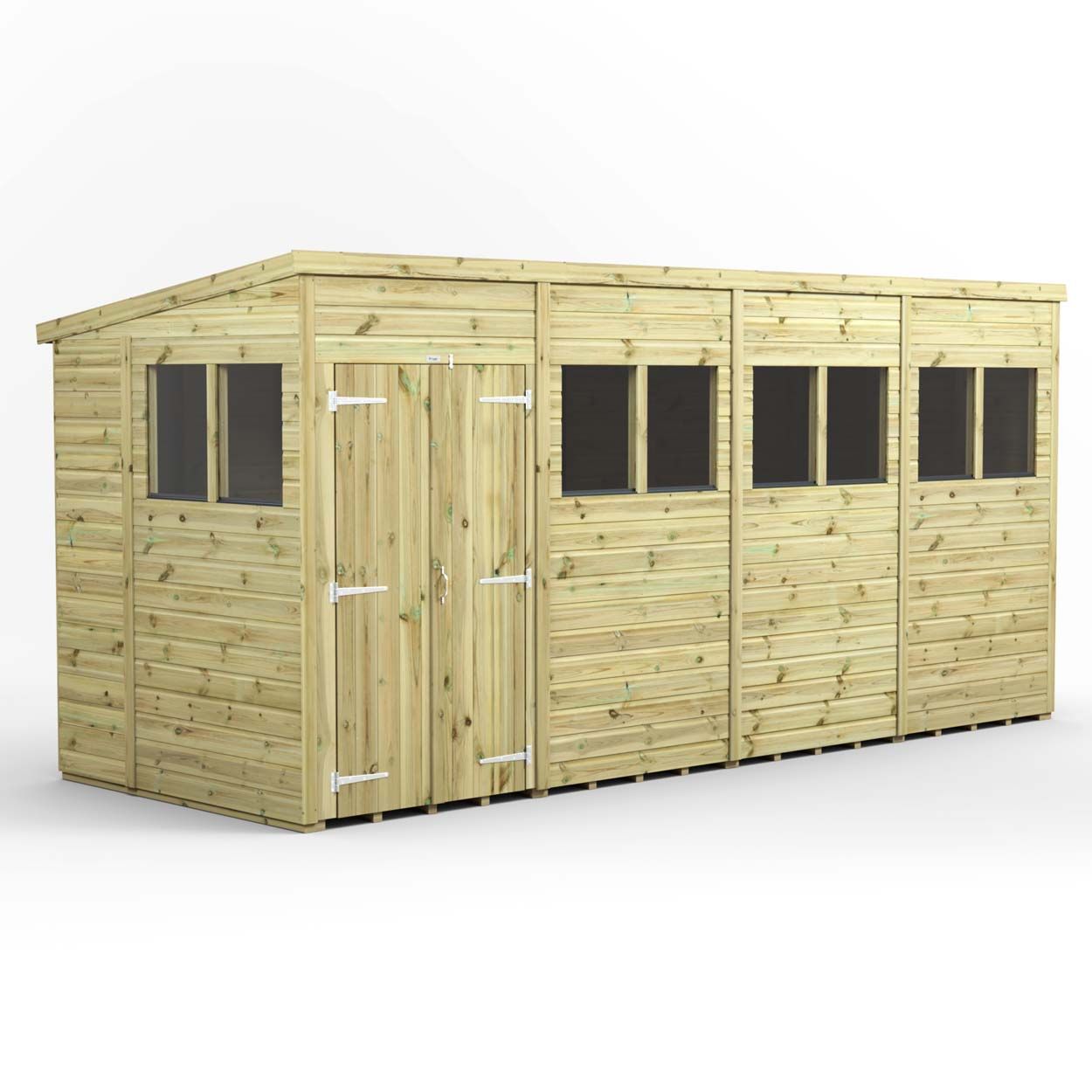 Powersheds Prem Pent GDN Shed 16ftx6ft DD