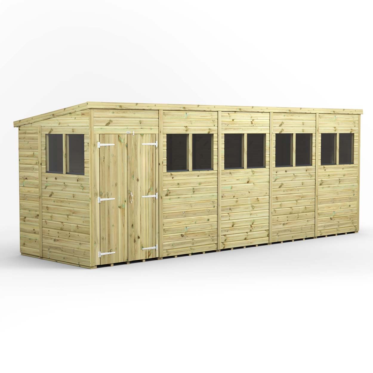 Powersheds Prem Pent GDN Shed 20ftx6ft DD