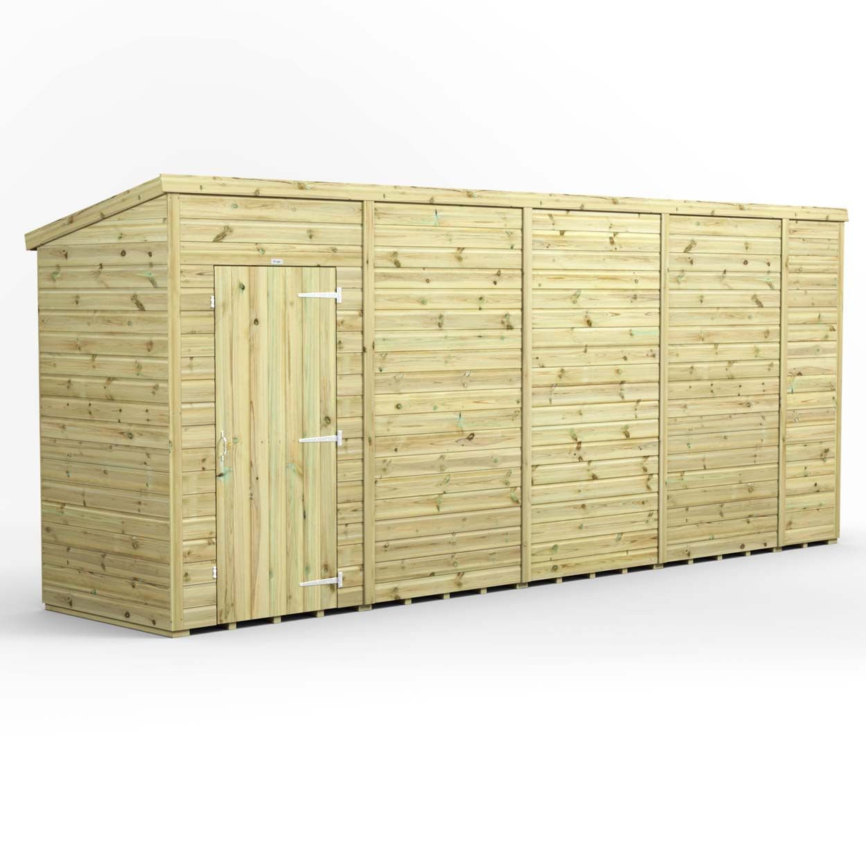 Powersheds Prem Pent GDN Shed 18ftx4ft Wndless