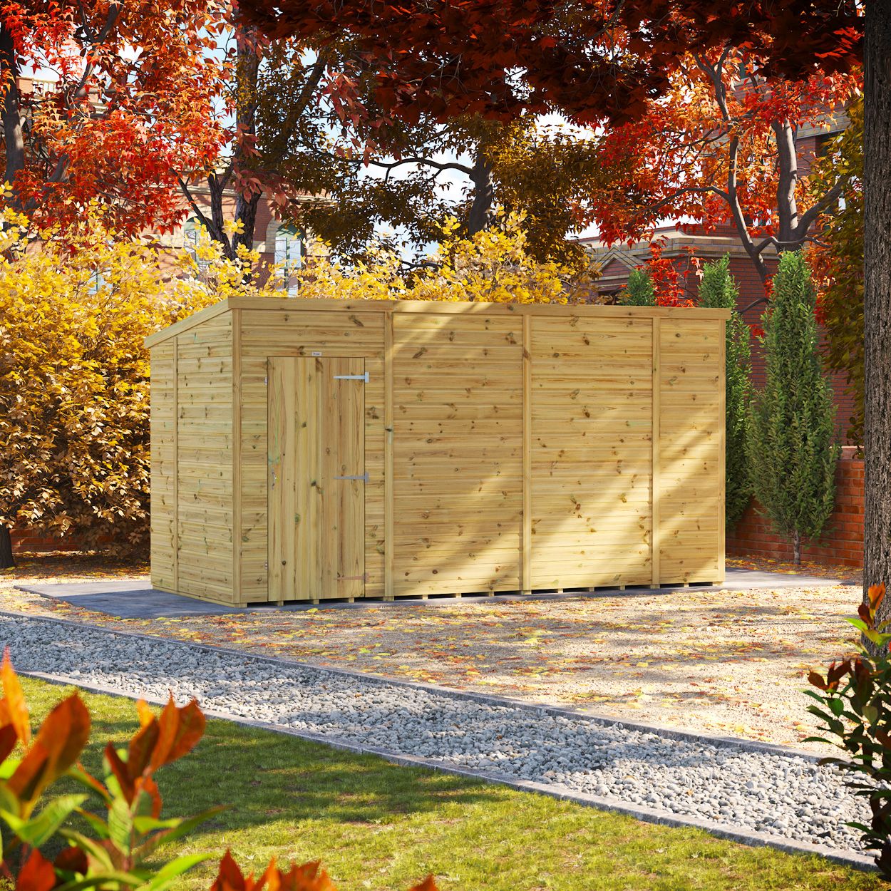Powersheds Prem Pent GDN Shed 14ftx6ft Wndless