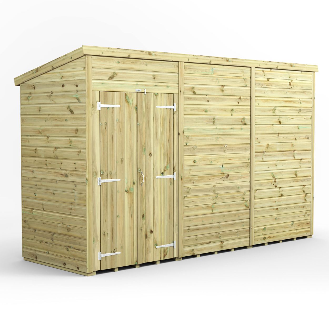 Powersheds Prem Pent GDN Shed 12ftx4ft Wndless DD