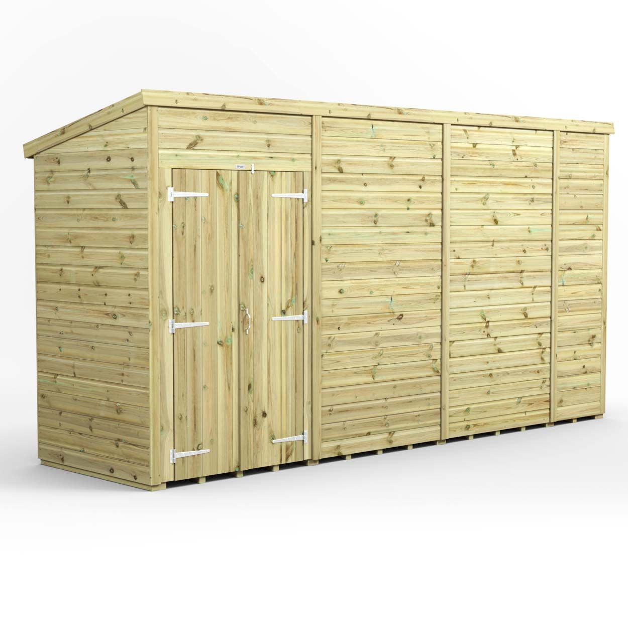 Powersheds Prem Pent GDN Shed 14ftx4ft Wndless DD