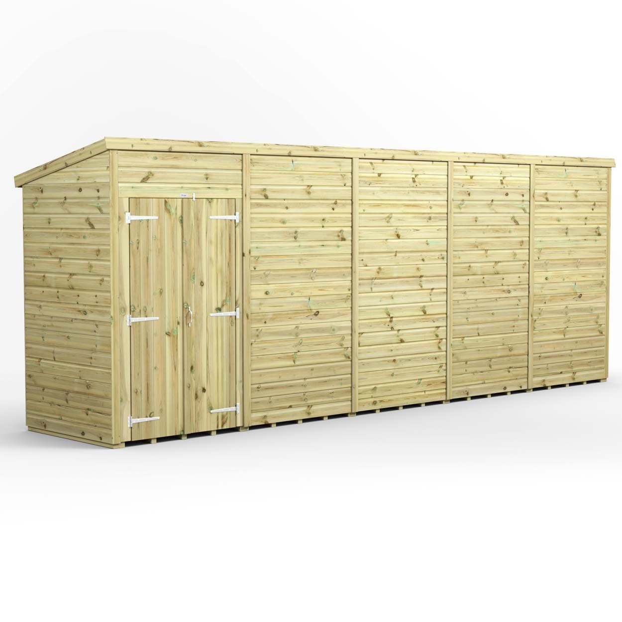 Powersheds Prem Pent GDN Shed 20ftx4ft Wndless DD