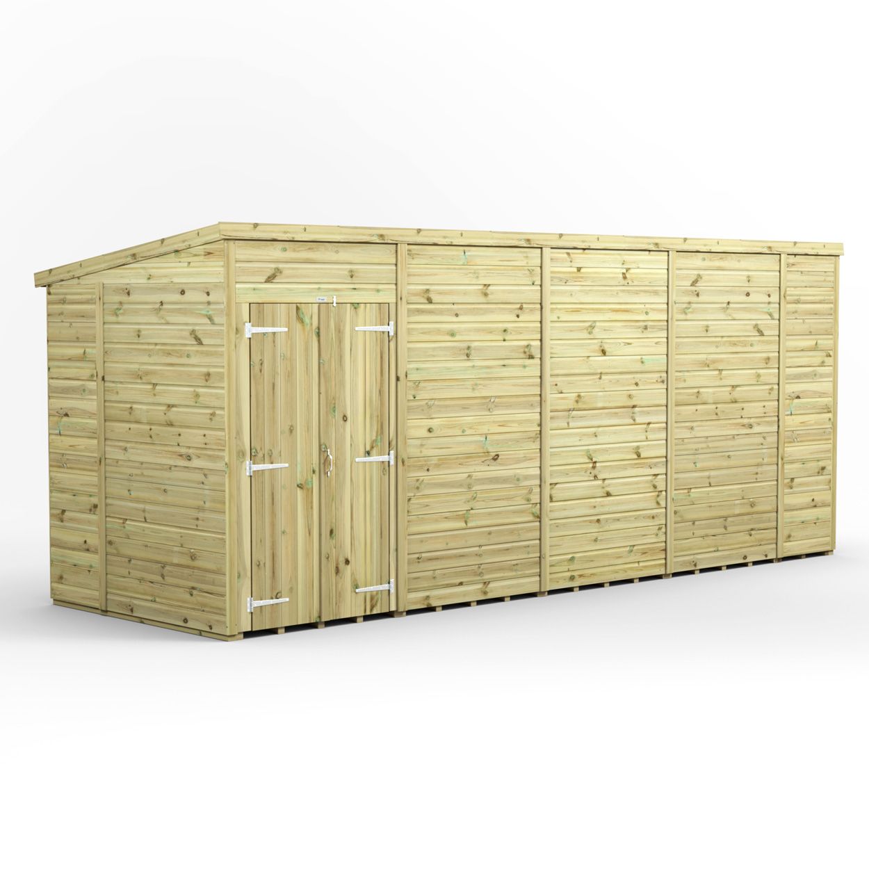 Powersheds Prem Pent GDN Shed 18ftx6ft Wndless DD