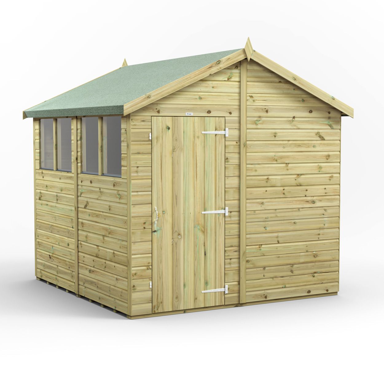 Powersheds Prem Apex GDN Shed 8ftx8ft